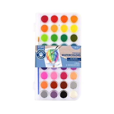 ArtSkills Crafter's Closet Premium Watercolors, 36 ct