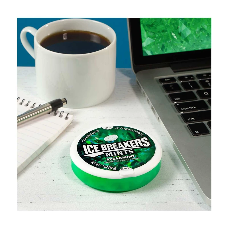 Ice Breakers Spearmint Sugar Free Mints, 1.5 oz
