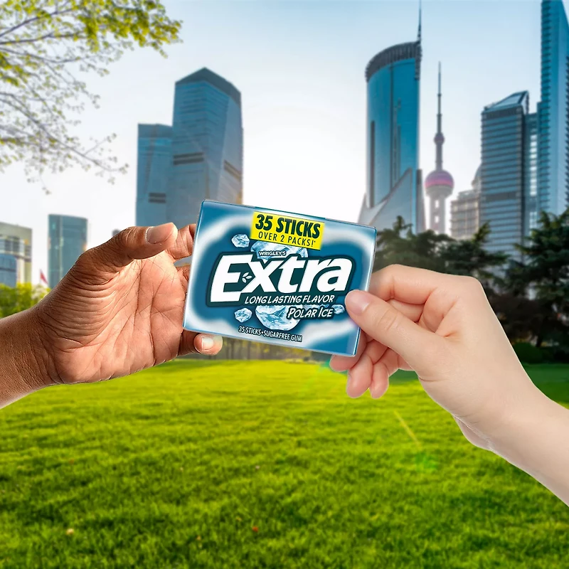 EXTRA Polar Ice Sugar Free Chewing Gum, 35 ct