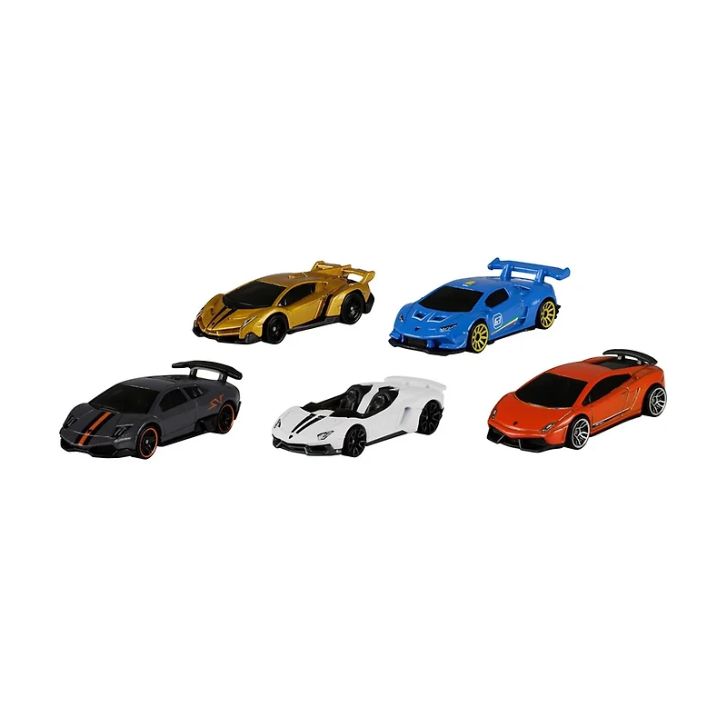Hot Wheels Lamborghini Toy Car Pack, 5 Count