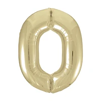 Golden Balloon Numeral 0