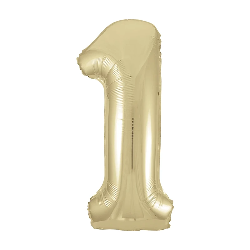 Golden Balloon Numeral 1