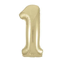 Golden Balloon Numeral 1
