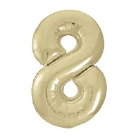 Golden Balloon Numeral 8