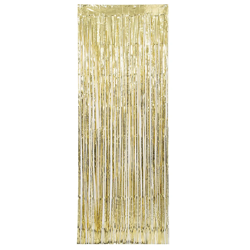 Foil Gold Fringe Photo Booth Backdrop