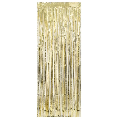 Foil Gold Fringe Photo Booth Backdrop