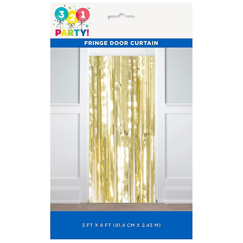 Foil Gold Fringe Photo Booth Backdrop