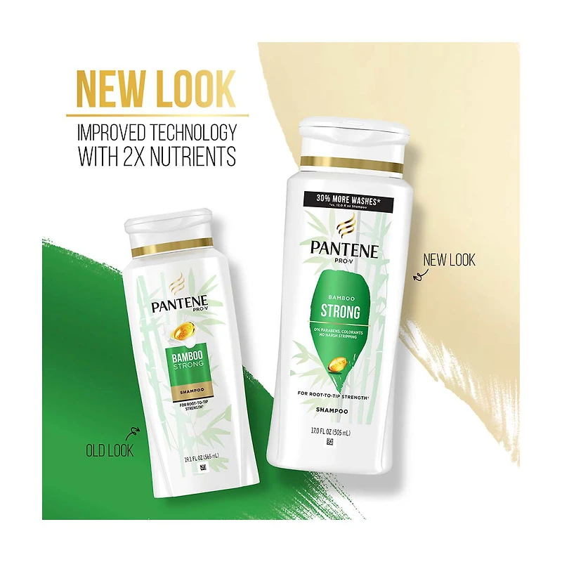 Pantene Pro-V Bamboo Strong Shampoo, 17 fl. oz.