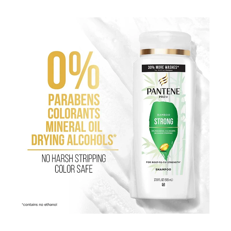 Pantene Pro-V Bamboo Strong Shampoo, 17 fl. oz.