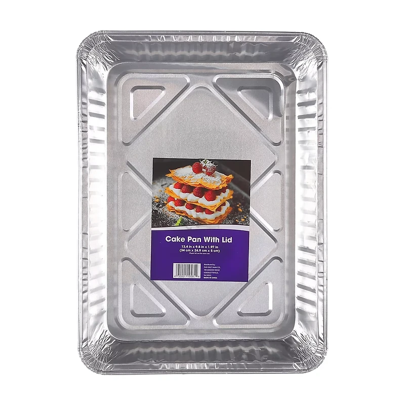 Foil Cake Pan with Lid, 13x9inch