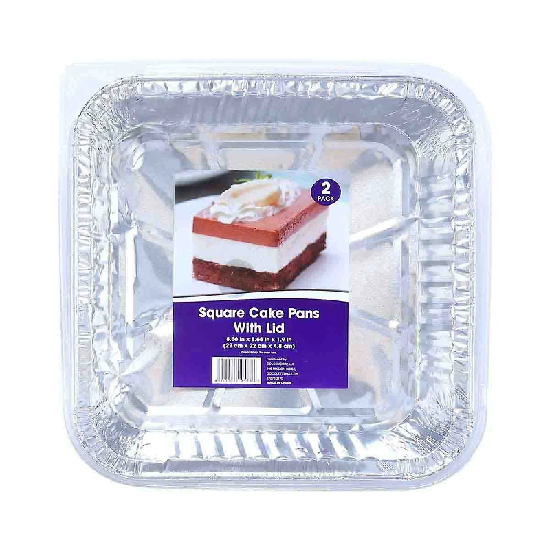 Square Cake Pan w/Lid