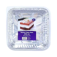 Square Cake Pan w/Lid