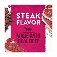 Purina Moist and Meaty Steak Flavor Soft Dog Food Pouches, 6 ct