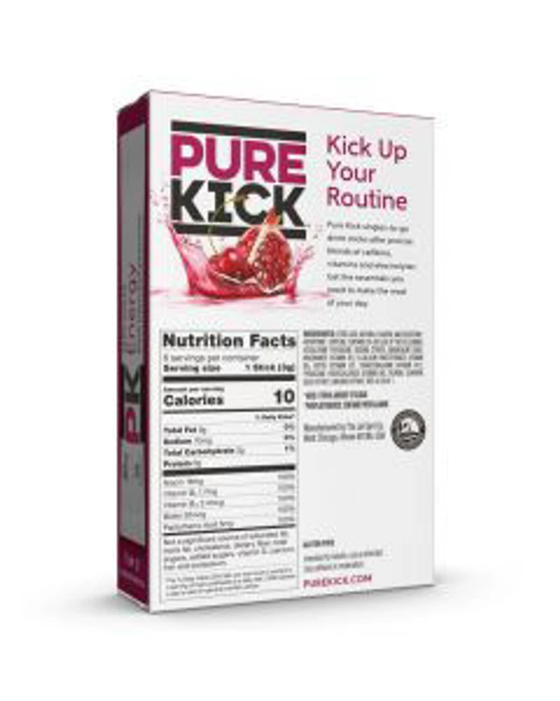Pure Kick Singles To Go Energy Drink Mix, Black Cherry Pomegranate, 0.63 oz, 6 ct