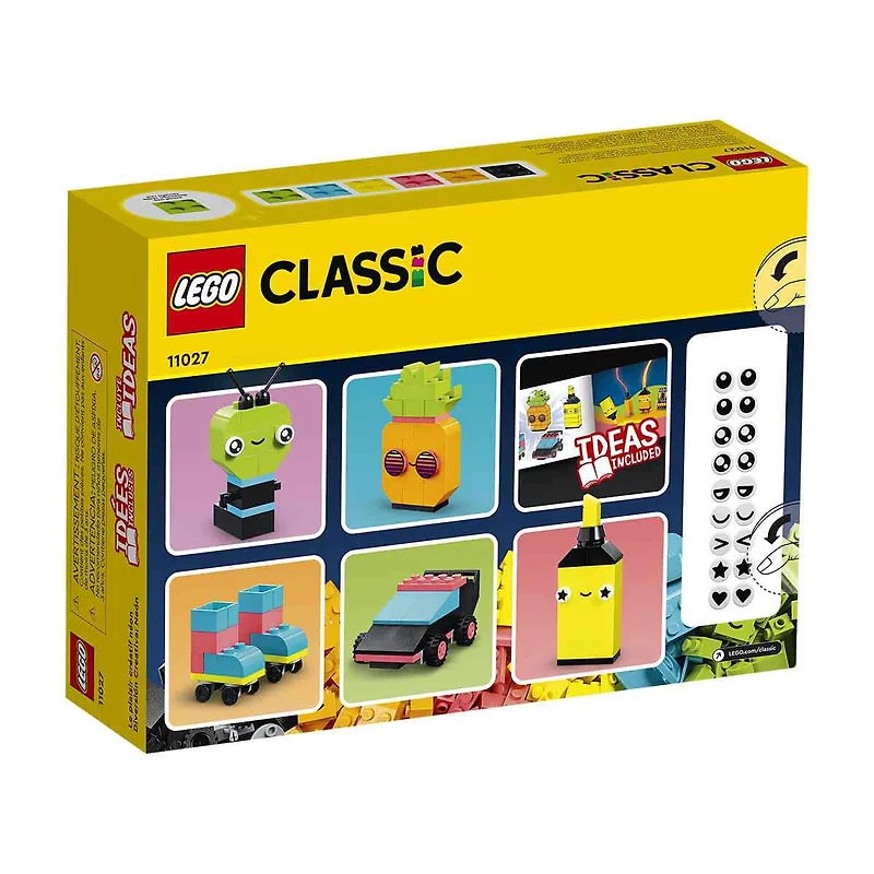 LEGO Classic Creative Neon Fun Set, 333 Pieces