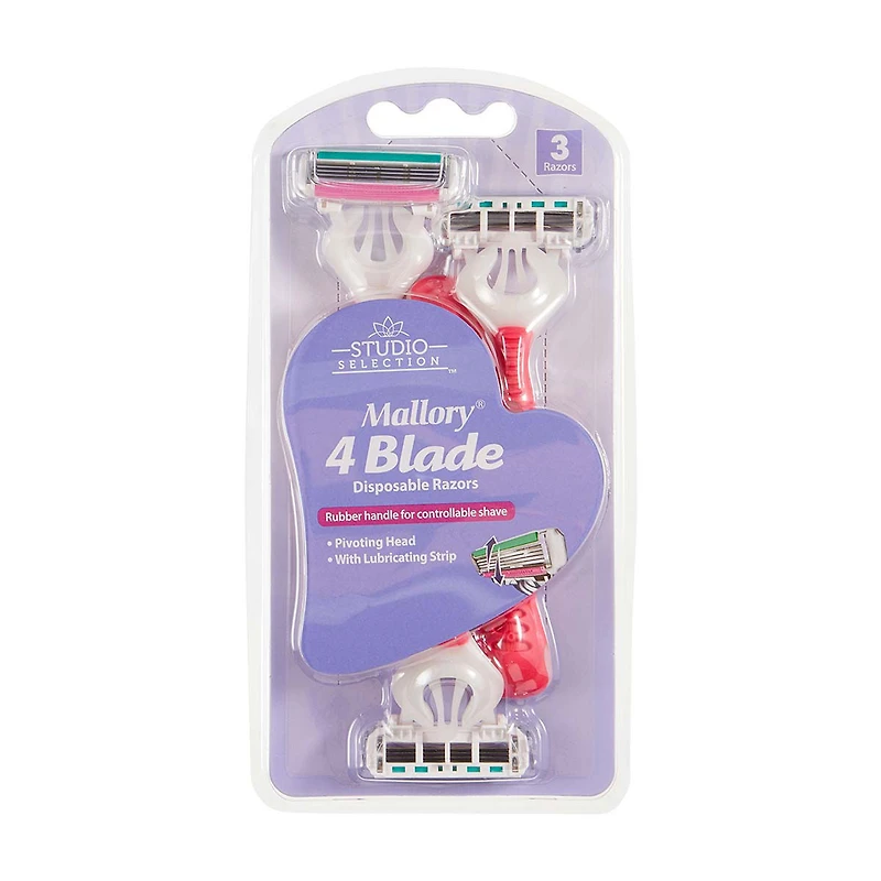 Studio Selections Mallory 4 Blade Disposable Razors