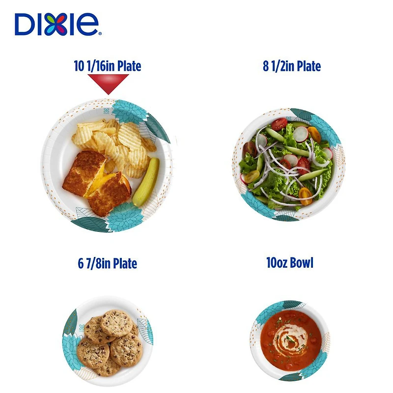 Dixie Paper Plates, 18 ct