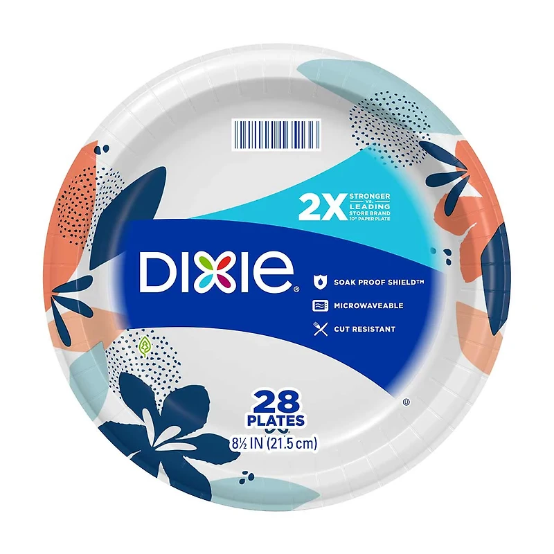 Dixie 8.5" Paper Plate, 28 Count