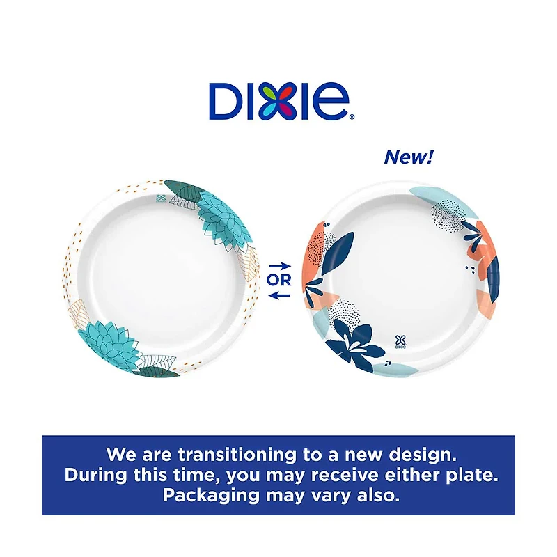 Dixie 8.5" Paper Plate, 28 Count