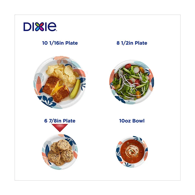 Dixie 7 in Paper Plate, 32 Count
