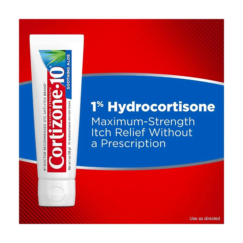 Cortizone-10 Maximum Strength Soothing Aloe Anti-Itch Cream, 2 oz