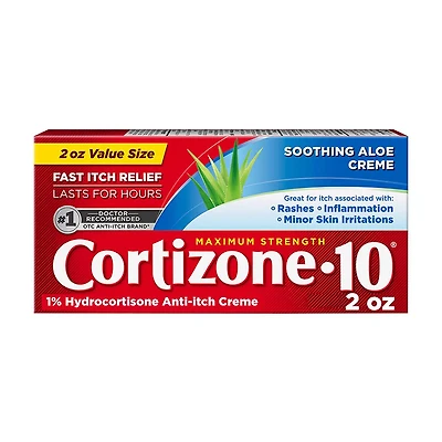 Cortizone 10 Maximum Strength Hydrocortisone Anti-Itch Cream, 2 oz