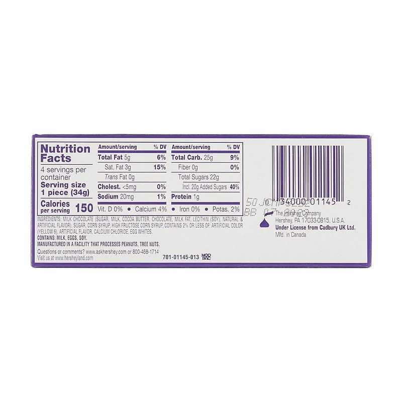 Cadbury Creme Easter Egg Candy, 4.8 oz - 4 ct