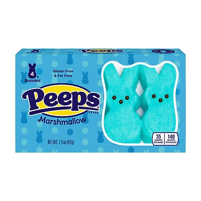 PEEPS Blue Marshmallow Bunnies, 1.5 oz