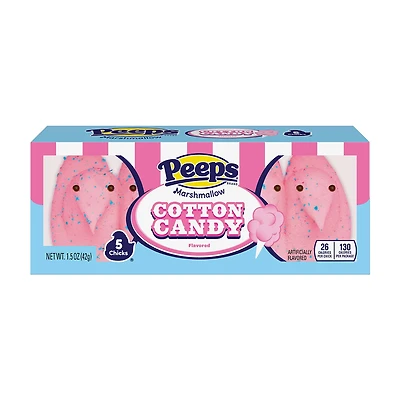 PEEPS Cotton Candy Marshmallow Chicks, 1.5 oz