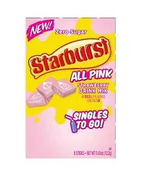 Starburst Singles To Go Powdered Drink Mix, Strawberry, 0.43 oz, 6 ct
