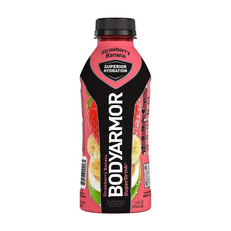 Bodyarmor Strawberry & Banana Flavored Super Drink, 16 fl oz