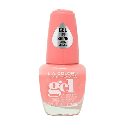 L.A. Colors Color Craze Gel-Like Neon Nail Polish, Good Vibes, 0.44 fl oz