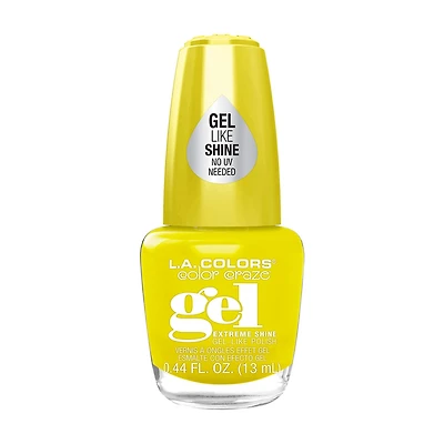 L.A. Colors Color Craze Gel-Like Neon Nail Polish, Hooray, 0.44 fl oz