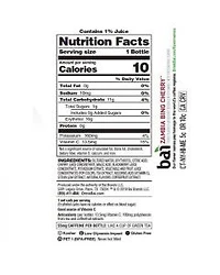 Bai Flavored Water, Zambia Bing Cherry, 18 fl oz