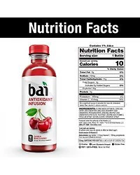 Bai Flavored Water, Zambia Bing Cherry, 18 fl oz
