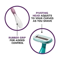 BIC Soleil Sensitive Advanced Women's Disposable 5 Blades Razors, 2 Count