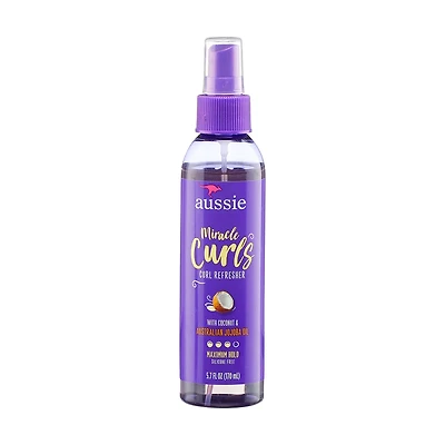 Aussie Miracle Curls Refresher Spray with Coconut & Jojoba Oil, 5.7 fl. oz.