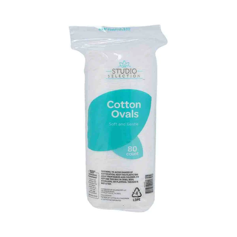 Cotton Ovals, 80 Count