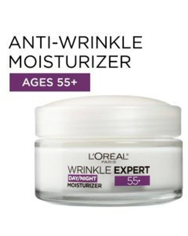 L'Oreal Paris Wrinkle Expert 55+ Moisturizer Anti-Aging Face Moisturizer, 1.7 oz