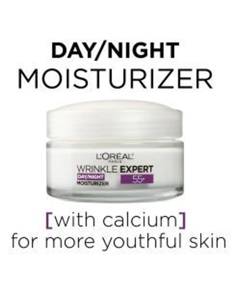 L'Oreal Paris Wrinkle Expert 55+ Moisturizer Anti-Aging Face Moisturizer, 1.7 oz
