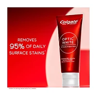 Colgate Optic White Stain Fighter Stain Removal Toothpaste, Fresh Mint Gel, 4.2 oz