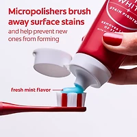 Colgate Optic White Stain Fighter Fresh Mint Teeth Whitening Anticavity Toothpaste Gel, 3.8 OZ