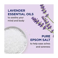 Dr Teal's Pure Epsom Salt Soak with Lavender Essential Oil, 3 lbs