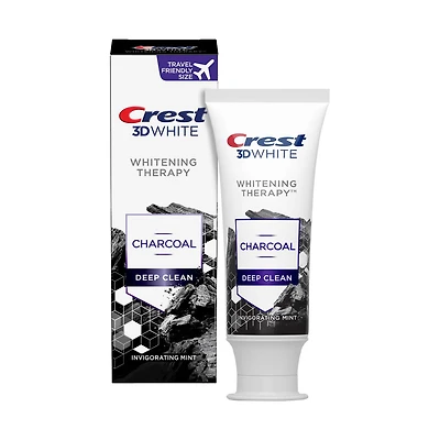 Crest 3D White Whitening Therapy Charcoal Deep Clean Toothpaste