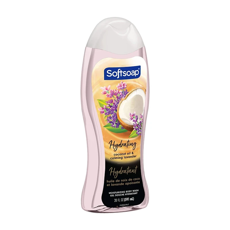 Softsoap Body Coconut Oil & Calming Lavender Body Wash, 20 Oz