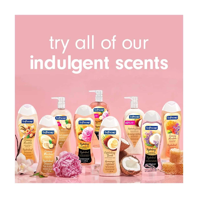 Softsoap Body Coconut Oil & Calming Lavender Body Wash, 20 Oz