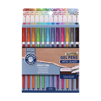 Crafter's Closet Glitter Gel Pens, 12 ct