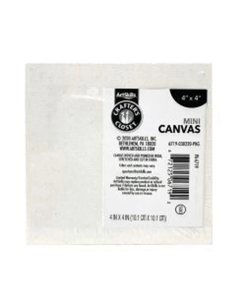 ArtSkills Crafter's Closet Mini Canvas, 4 in x 4 in