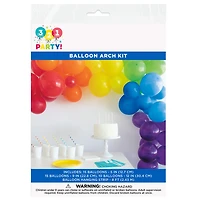 Rainbow Balloon Arch Kit, 40 Pieces