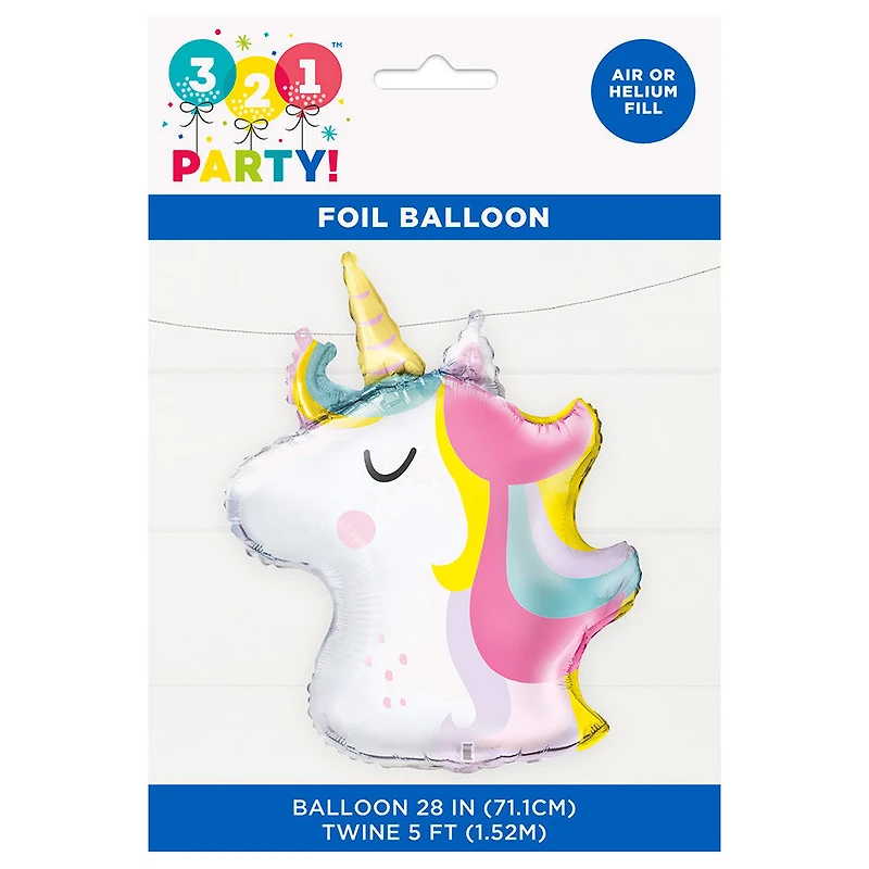 28" Giant Foil Unicorn Balloon